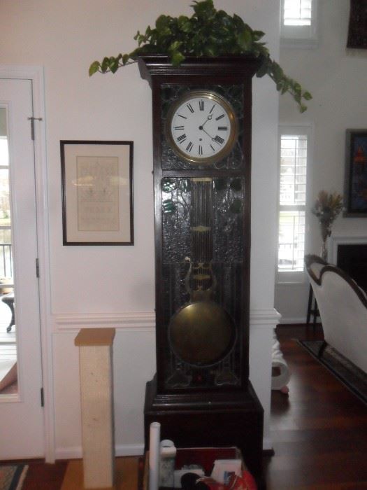 Vintage working Grandfather clock with second hand