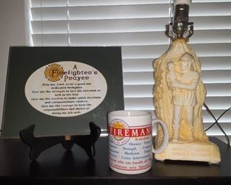 Fireman Lamp, Mug & Prayer