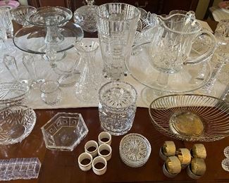 Waterford , Rosenthal and Tiffany crystal. Mostly Waterford 