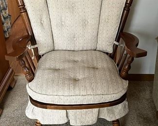 Arm chair with cushions