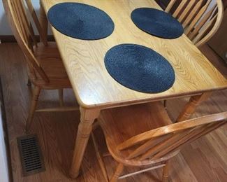 Blonde Oak Dining Set