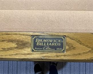 Brunswick pool table