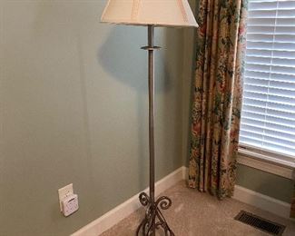 (L3) $35. Floor Lamp measures 58" tall. Metal Base. Shade is in very good condition. 