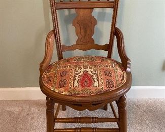 (F23) $40. Single Antique Side Chair. 