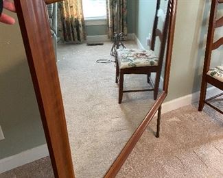 (F22) $150. Henkle-Harris mirror. Was used on the dresser and they didn't want to move it - so the mirror is available still! You would need to get hardware if you want to wall mount it. 