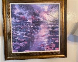 (A5) $50. Water Lily Framed Print