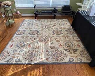 (R3) $225. Surya Rug wool - in sunroom area rug. 9.6" long x 7.6" wide. 