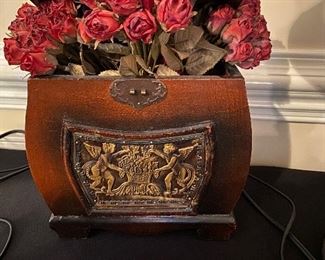 $12. Decorative Box with Flowers