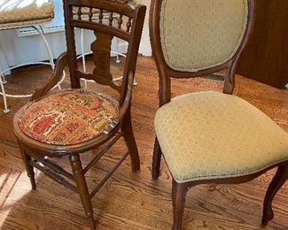 $40. Single Antique Chair. $25 single side chair. 