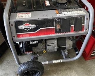 $475. Briggs & Stratton 1150 Engine Series Generator. 250cc. 3500 watts. Purchased before a storm. Started at the shop and ran for a bit in December. No real use. Perfect Condition with air in the tires!