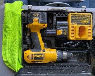$40. Dewalt Drill with charger - 1 battery holds charge. 