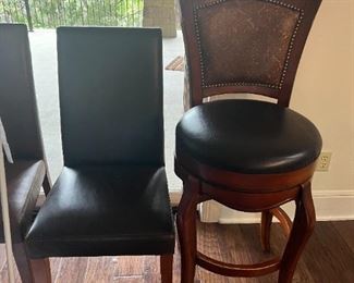 dining chairs and swivel bar stools