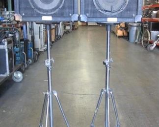 LOT OF 2 YAMAHA SPEAKERS ON STANDS