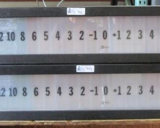 LOT OF 2 GLEN GLENN SOUND THEATER VU METERS (40"X9"X10")