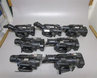 2 BOX ES CAMERAS INCLUDING PANASONIC AG-DVX 100B, AG-DVX 100A, AG-DVX 100A, AND MORE WITH LENSES ALL PARTS AND REPAIR