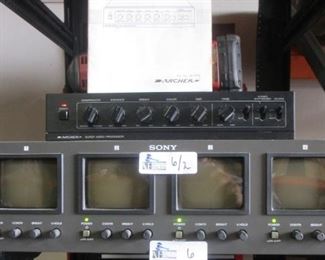 LOT OF 2 ELECTRONICS INCLUDING SONY PVM-4B1U, ARCHER SUPER VIDEO PROCESSOR