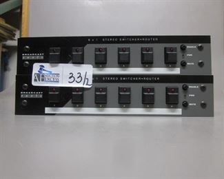 LOT OF 2 BROADCAST TOOLS STEREO SWITCHER/ROUTER