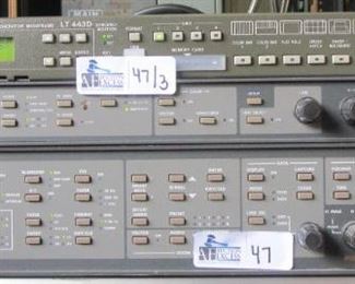 LOT OF 3 ELECTRONICS INCLUDING LEADER LT 443D, VIDEOTEK VTM-203, VTM-40E HD/SD