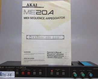 AKAI ME20A MIDI SEQUENCE ARPEGGIATOR