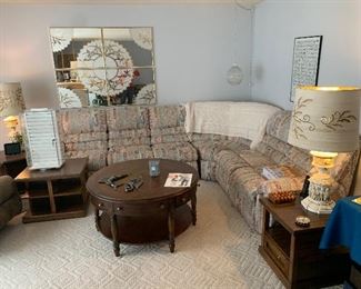 Living room with Sectional-End Tables