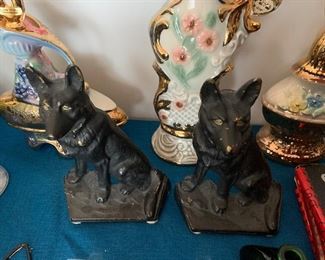 Old Cast Iron Book Ends or Door Stops