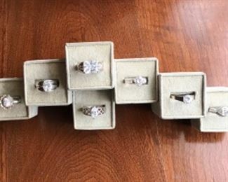 a few of the Sterling Silver Rings. Most were probably purchased from QVC.
