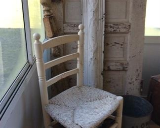 Rustic White Chair 