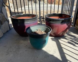 (3) Flower Pots