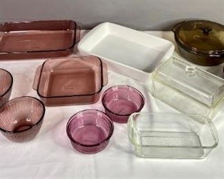 Pyrex and Corning Glass Baking Dishes