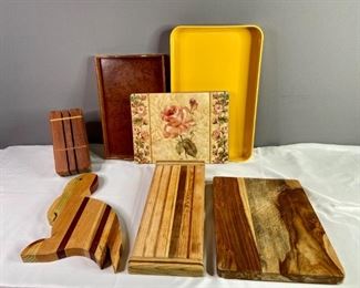 Wood Cutting Boards and Serving Trays
