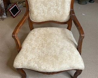 Carved French Style Armchair