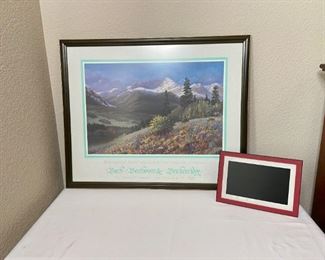 Kodak Easyshare M1020 Digital Frame 10" & Bach Beethoven & Breckenridge framed poster
