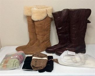 Boots - Frye, UGG & socks