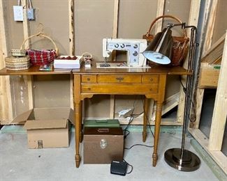 Sears Kenmore Sewing Machine in Cabinet