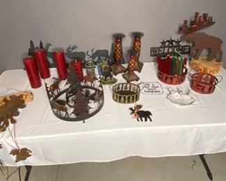 Metal Moose Items and Candles