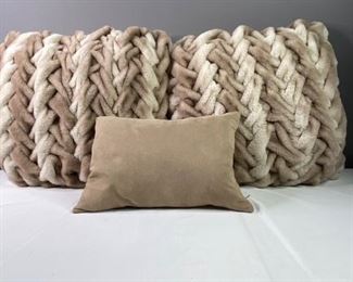 (3) decorative pillows