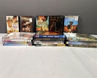 Assorted DVDs Eastwood, John Wayne