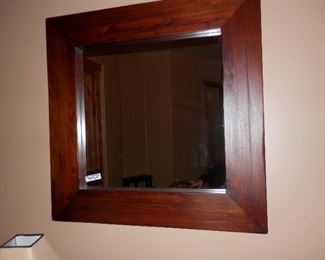 Solid Mahogany frame mirror