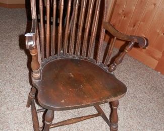 Rare Antique Windsor chair by "Haywood Wakefield" with label intact