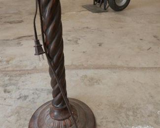 Base and barley-twist pole of previous lamp