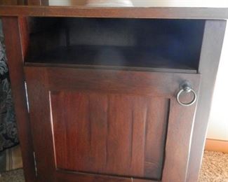 Better, more revealing shot of BUUS nightstand/chest with door....no veneer on these