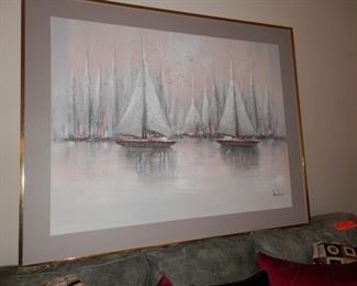 Great Large Contemporary O/C....signed and of course framed