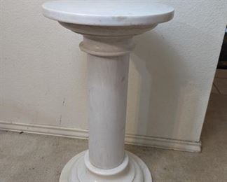 Marble Pedestal Side Table