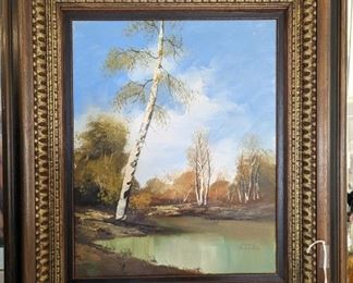 Framed Oil Painting