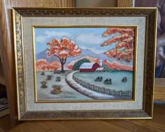 Autumn Farm Scene by Lois Schultz