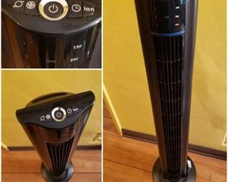 Lasko Black Portable Electric 47.5" Oscillating 3-Speed Tower Fan w/ Air Ionizer, Timer  [$80 Market Value]  SELLING PRICE: $26