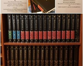 Full Encyclopaedia Britannica Collection of 69 Volumes [includes EB (32-Vol. Heirloom Padded Set w/ Propaedia & Index) / Annuals of America (21-Vol. Set w/ Introduction) / Yearbooks (16-Vol. Heirloom Padded Set)]; EB 15th Edition (Last Official Edition) Printed 1985 (Annuals & Yearbooks in subsequent photo)  [$2,760 Market Value]  SELLING PRICE: $911