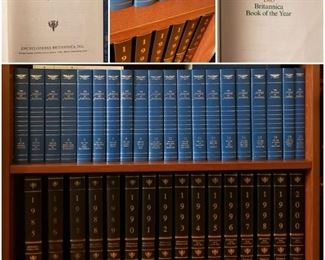 Encyclopaedia Britannica Annuals of America (21-Vol. Set w/ Introduction) / Yearbooks (16-Vol. Heirloom Padded Set)  SELLING AS PART OF FULL EB COLLECTION