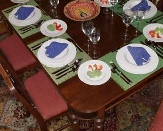 Sample Dinner Setting for 6 Showing Items in Estate Sale 