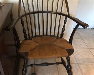 Vintage Bow Back Windsor Chair w/ Rushed Seat